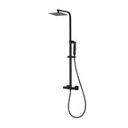 Ensemble de douche avec pomme carrée orientable et douchette à main