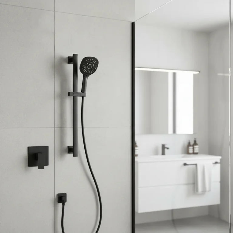 Ensemble de robinet de douche avec douchette à main 3 fonctions