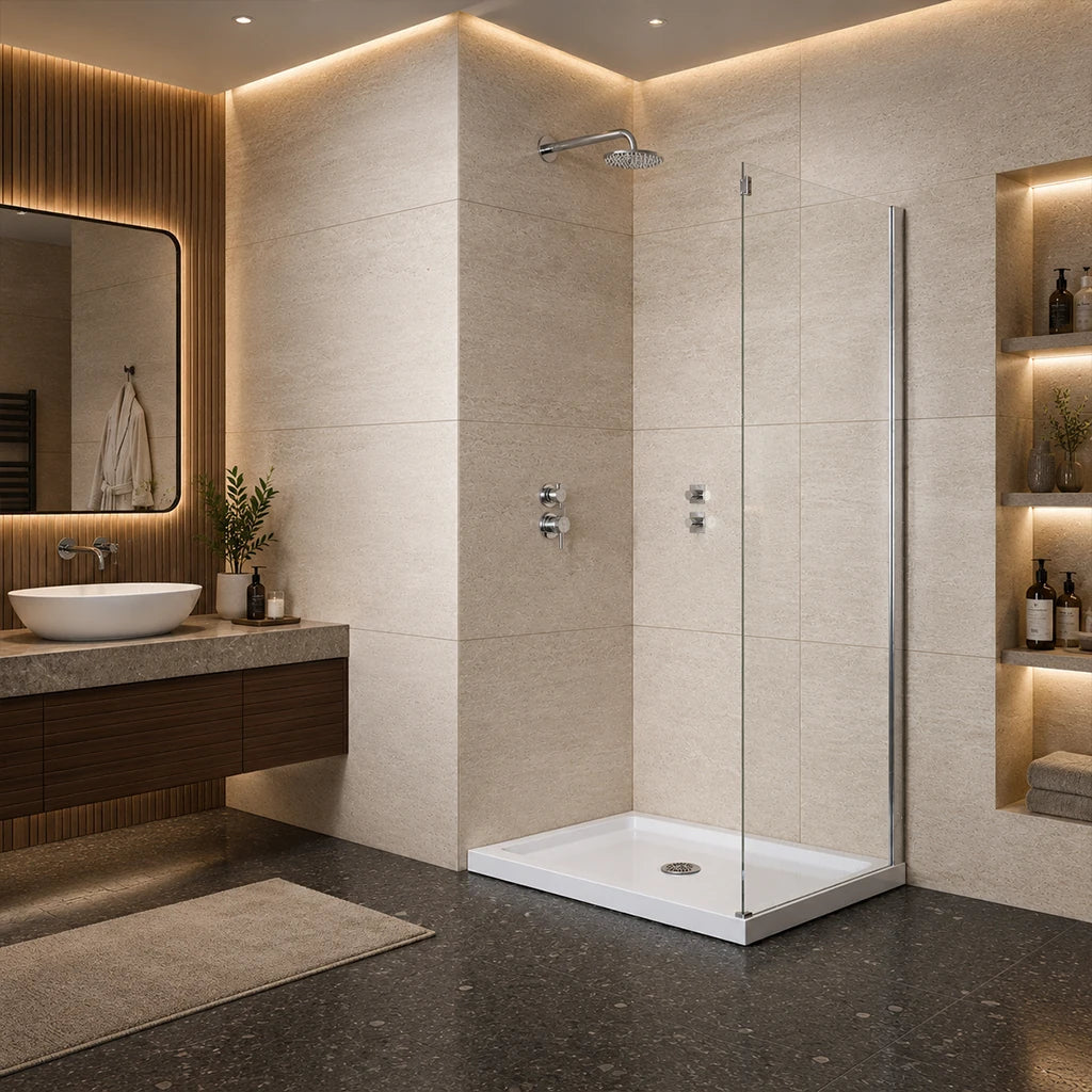 Panneau latéral de douche Grand chrome