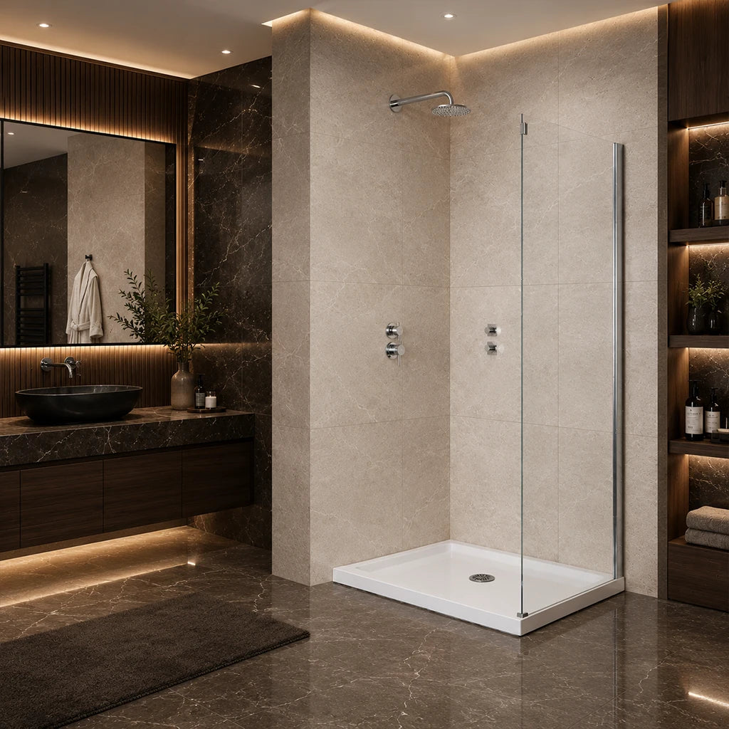 Panneau latéral de douche Grand chrome