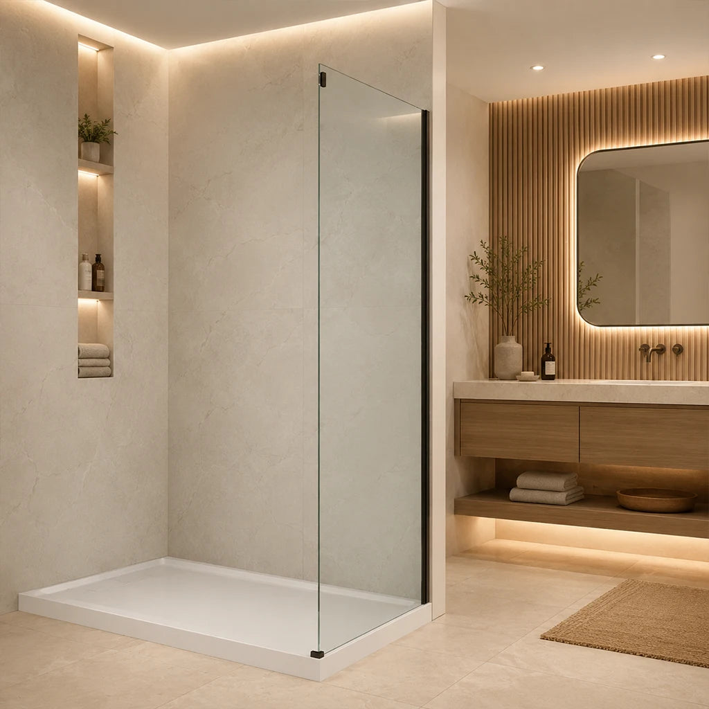 Panneau latéral de douche Niagara noir