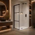 Panneau latéral de douche Panther noir