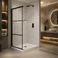 Panneau latéral de douche Panther noir