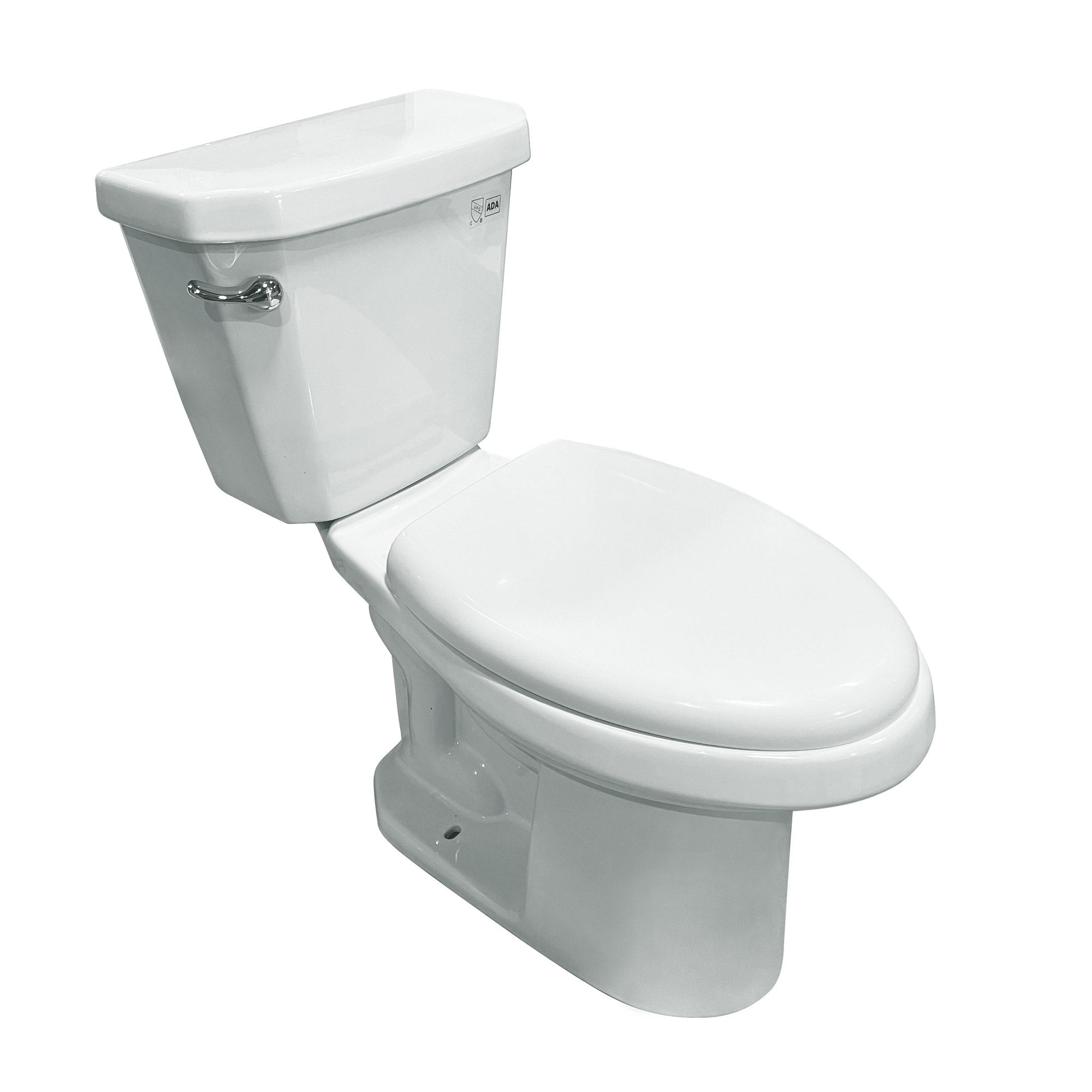 Toilette siphonique simple 2-pièces, hauteur de 800 mm