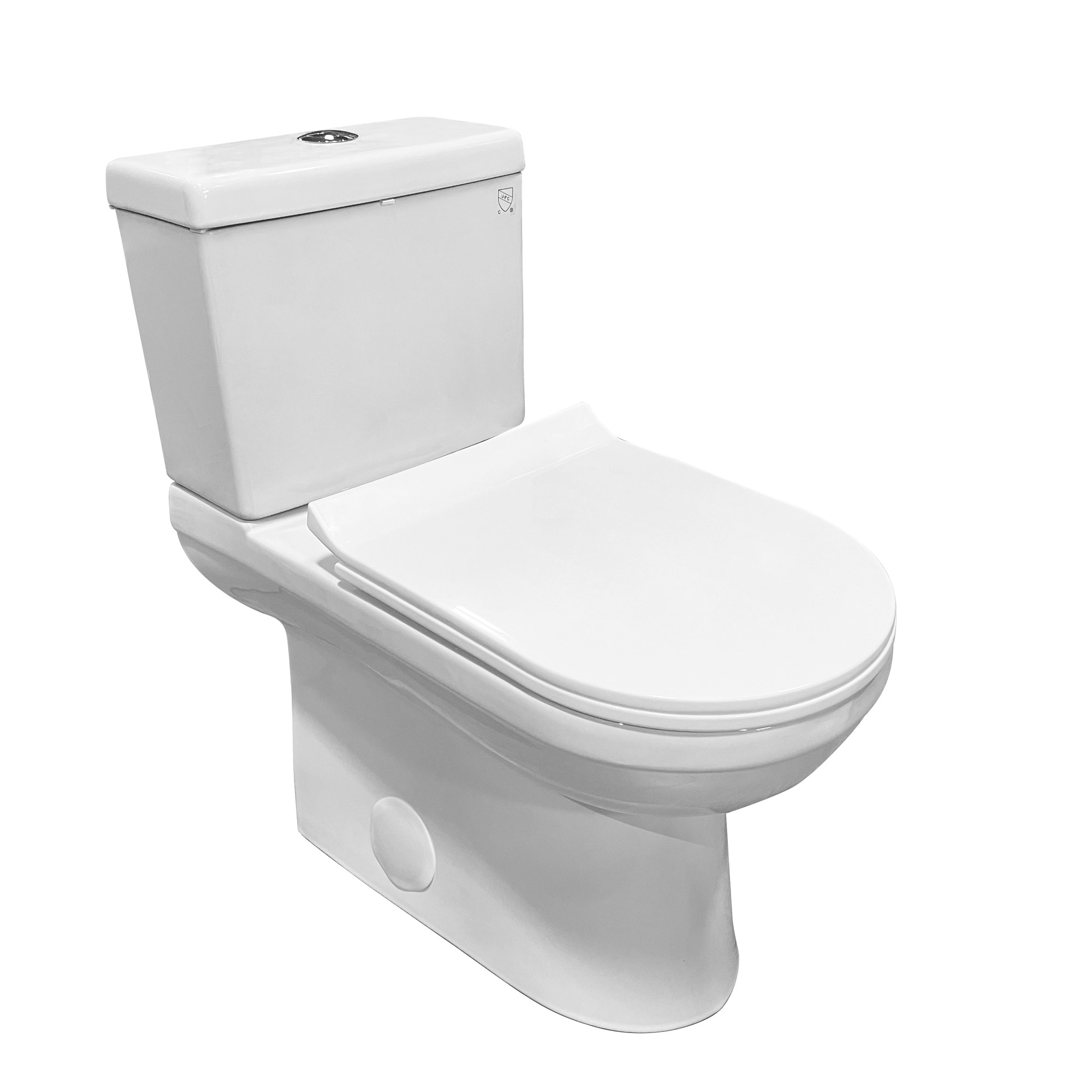 Toilette siphonique double 2-pièces, hauteur de 755 mm